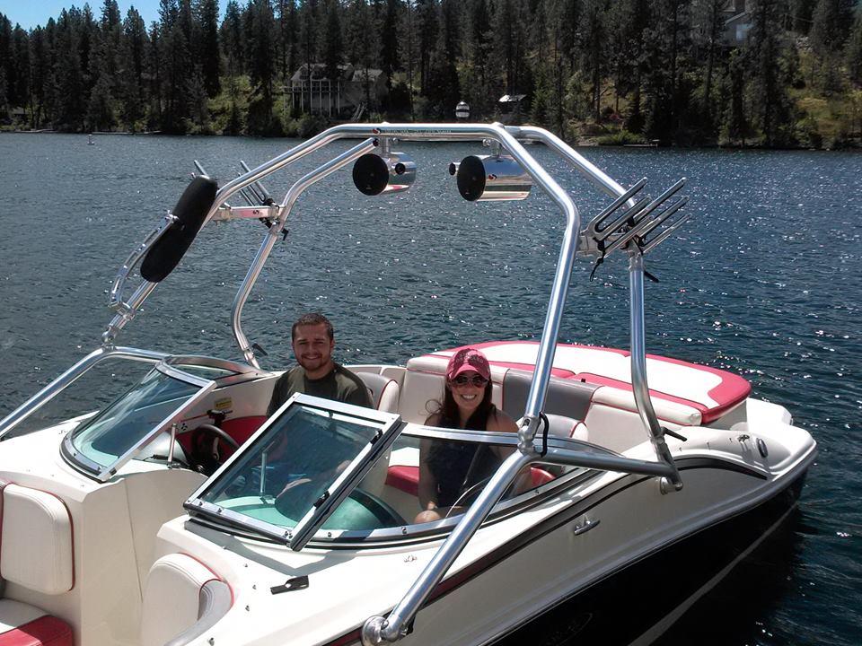 couple on boat